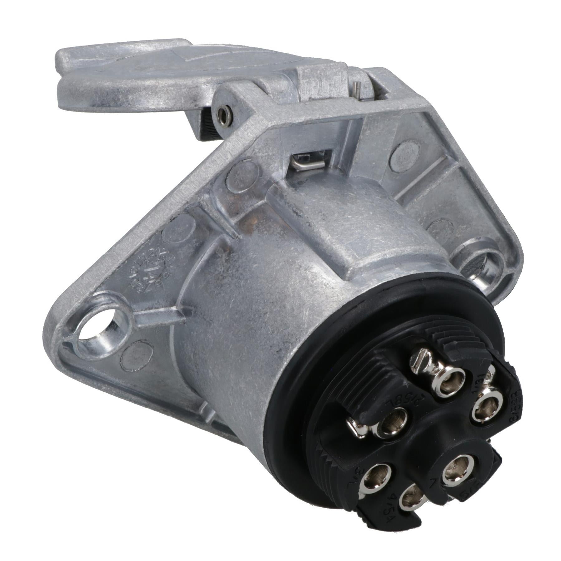 24V 7 Pin N Type Trailer Plug & Socket for HGV Commercial Vehicles Aluminium