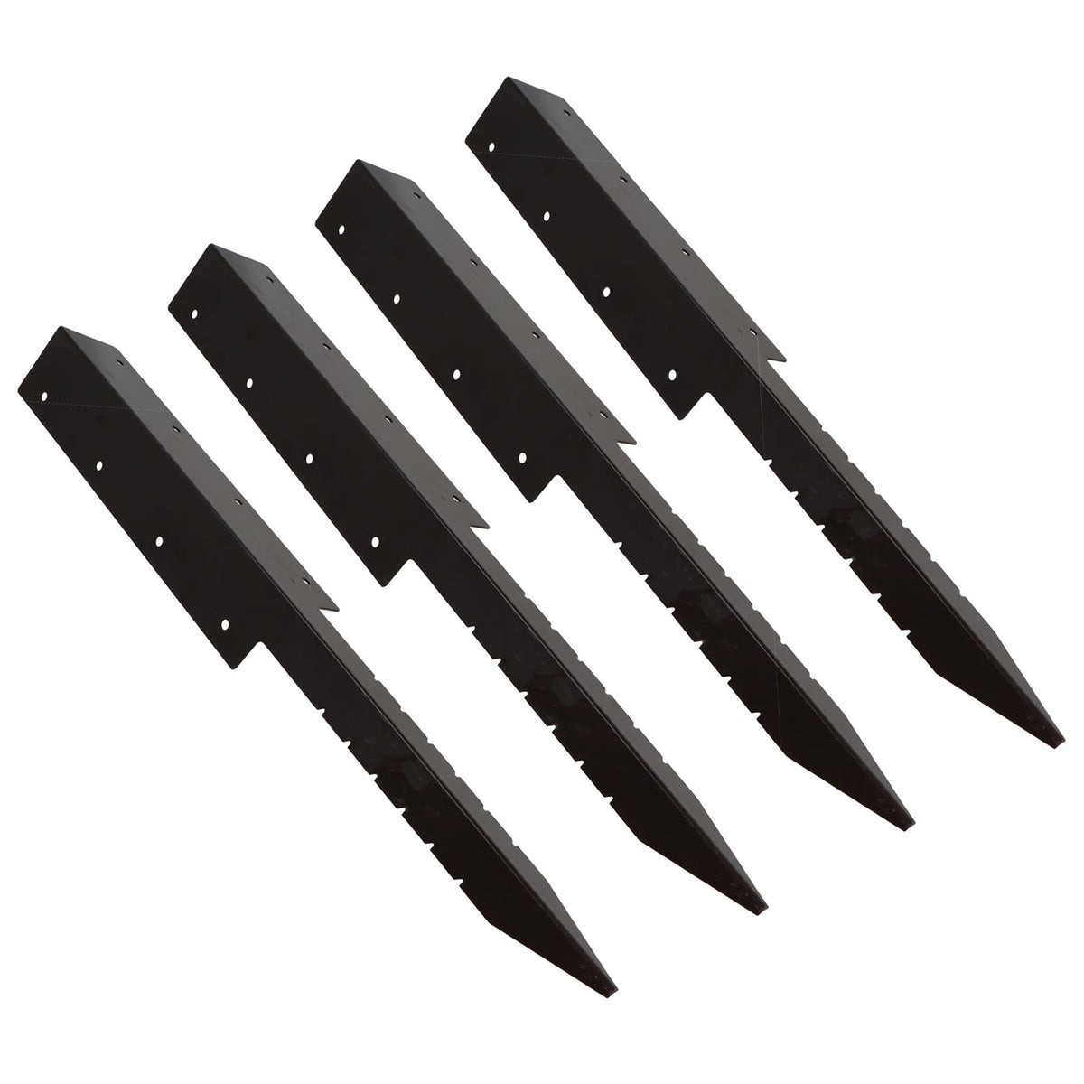 Garden Double Sleeper Corner Support Stake Spike Fastener Brown 670mm Long