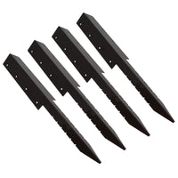 Garden Double Sleeper Corner Support Stake Spike Fastener Brown 670mm Long