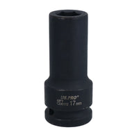 3/4" Drive 17mm Deep Metric MM Impact Impacted Socket 6 Sided Single Hex