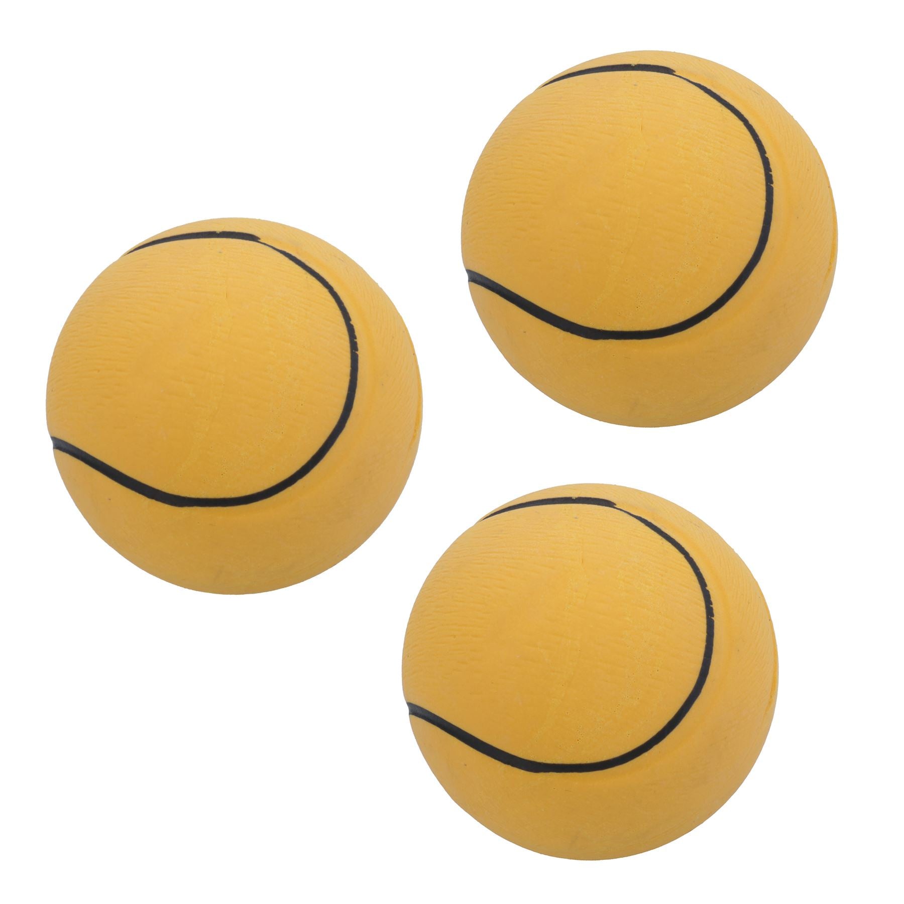 Balle de tennis rebondissante en caoutchouc pour chien Play Time, petite balle de sport, 6 cm, lot de 3