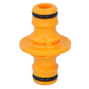 2 Way Double Male Hose Pipe Water Connector Quick Release Repair Joiner