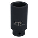 30mm 1/2" Drive Double Deep Metric Impact Socket Single Hex By BERGEN AT597