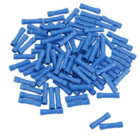 Insulated Straight Butt Connectors Electrical Crimps Terminals Blue