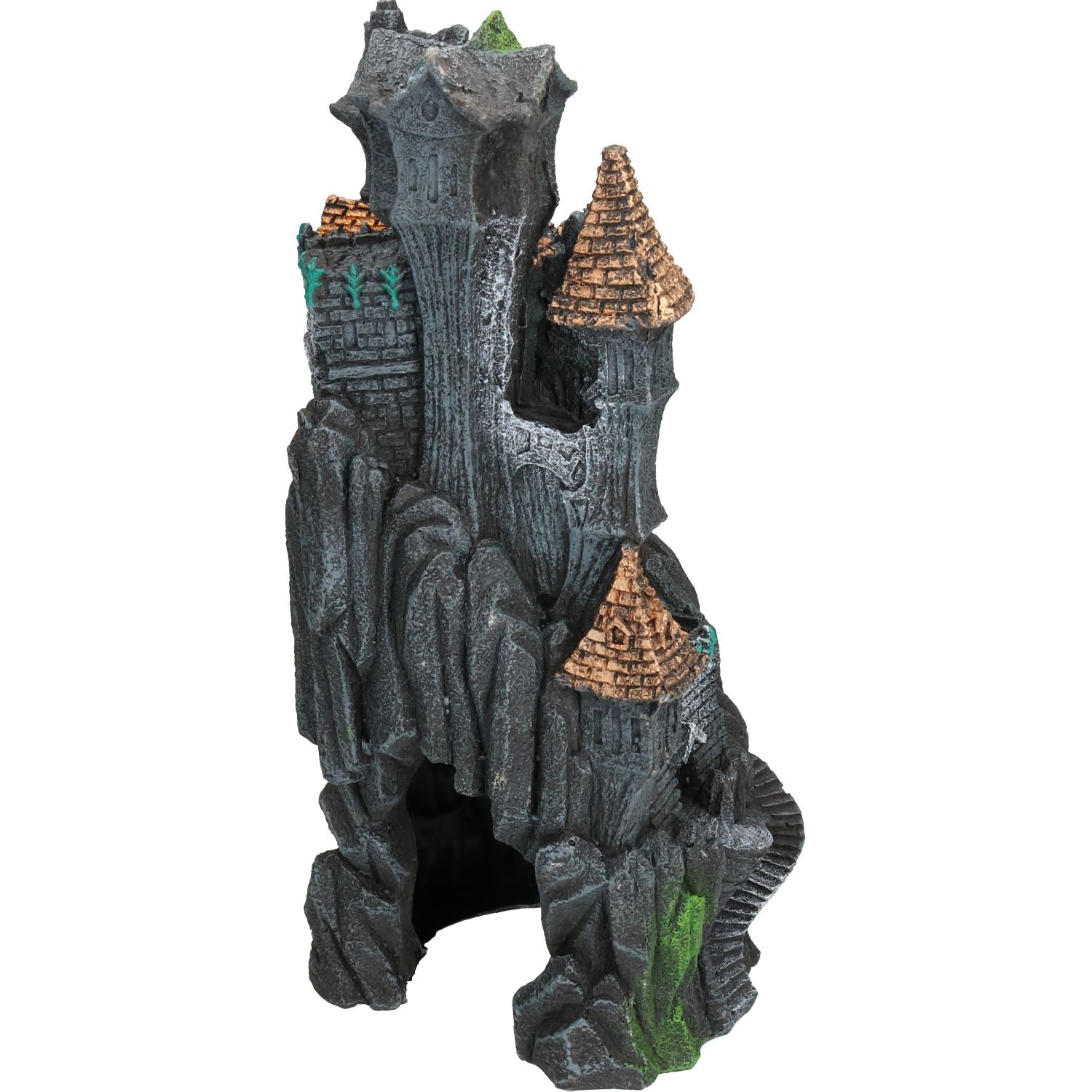 Aquatic Aquarium Darkness Falls Tower Fish Tank Ornament 14x14x30cm