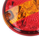 Round LED Truck Tail Light Lamp for Trailers Caravans 12v or 24v 2 Pack