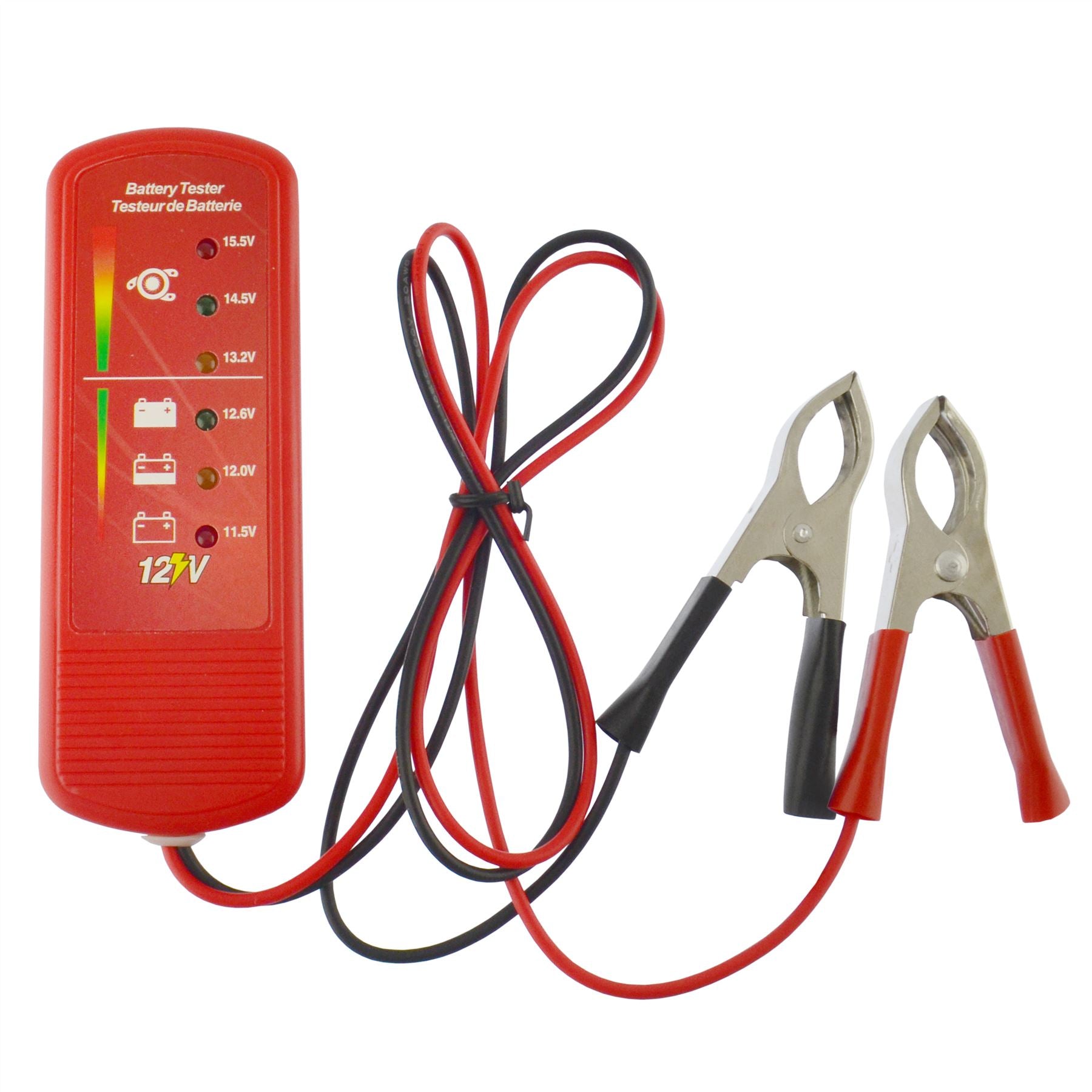 12 V Car Battery And Alternator Charge Tester With 6 LED Display
