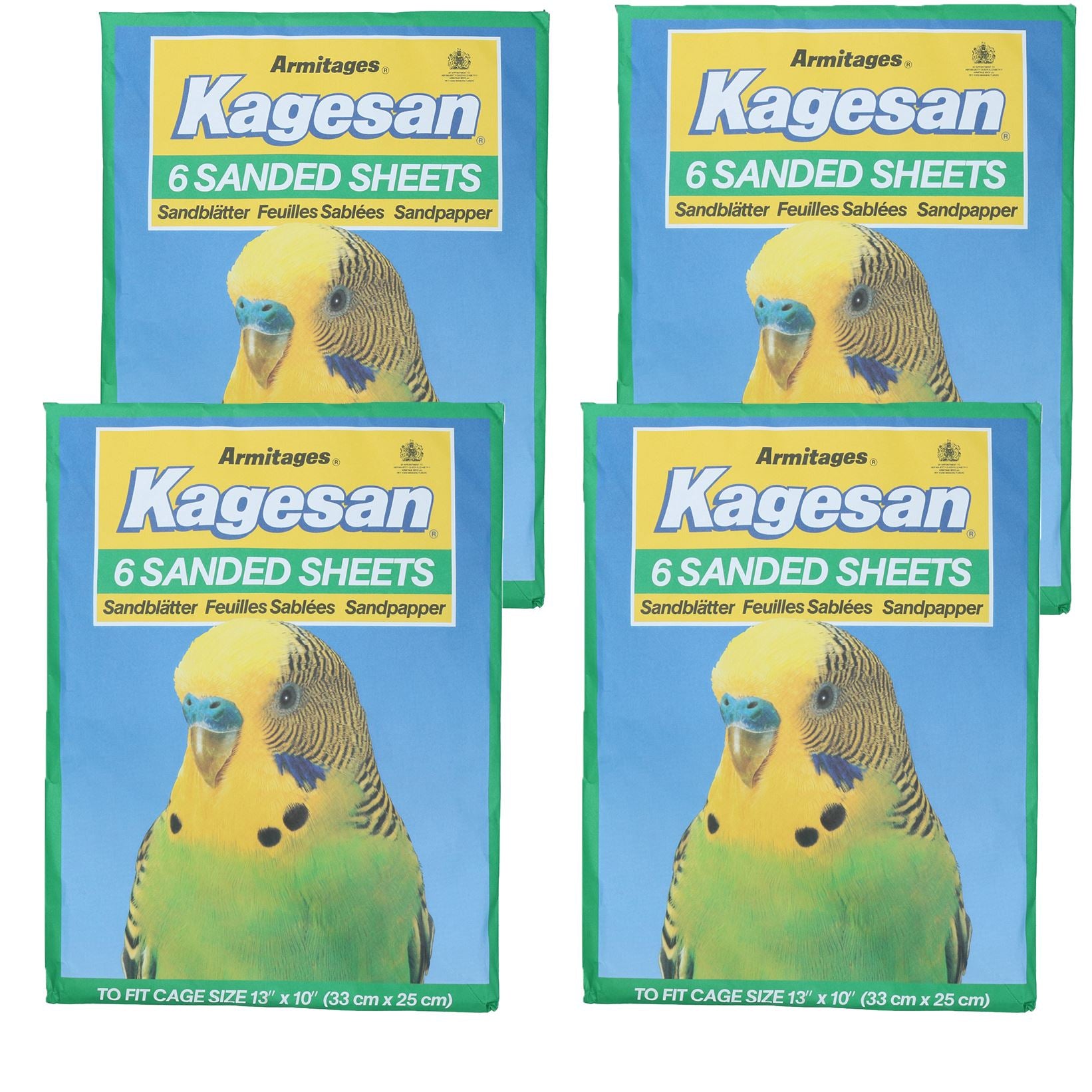 Sanded Sheets Sandpaper Cage Lining Budgies Caged Birds - 4 Sizes Available