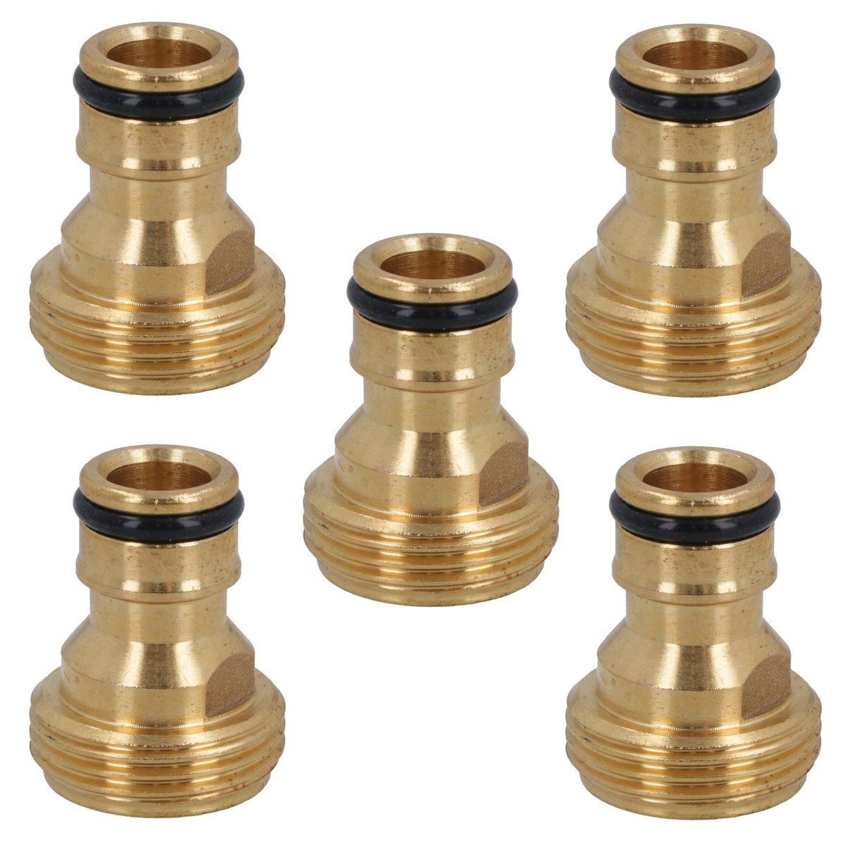 3/4in BSP Male Brass Tap Connector For Garden Hoses Taps Quick Release
