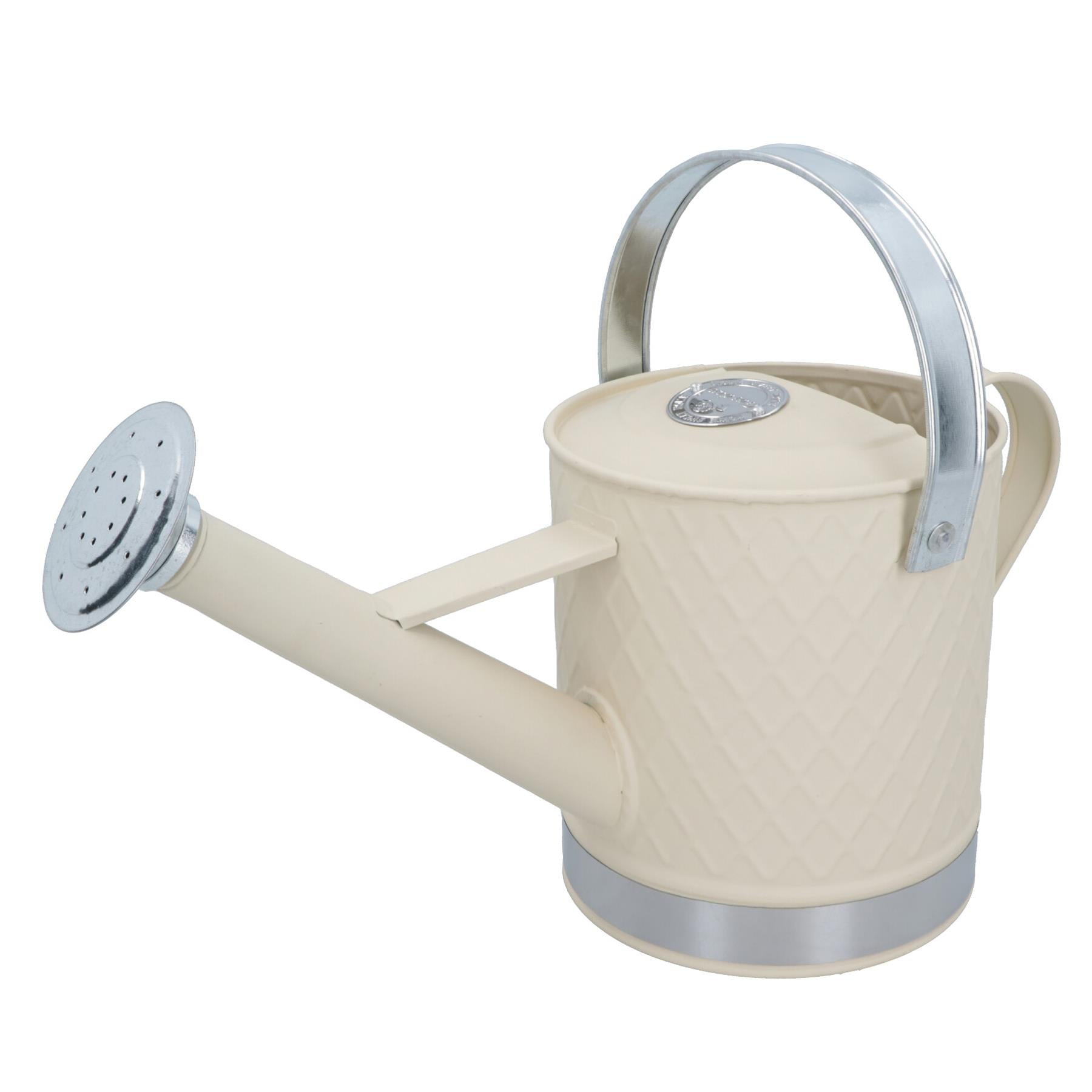 3L Watering Can Cream Rose Steel Metal Water Greenhouse Garden Plants Home