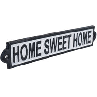 Home Sweet Home Plaque en fonte pour porte, mur, maison, portail, cour, hall