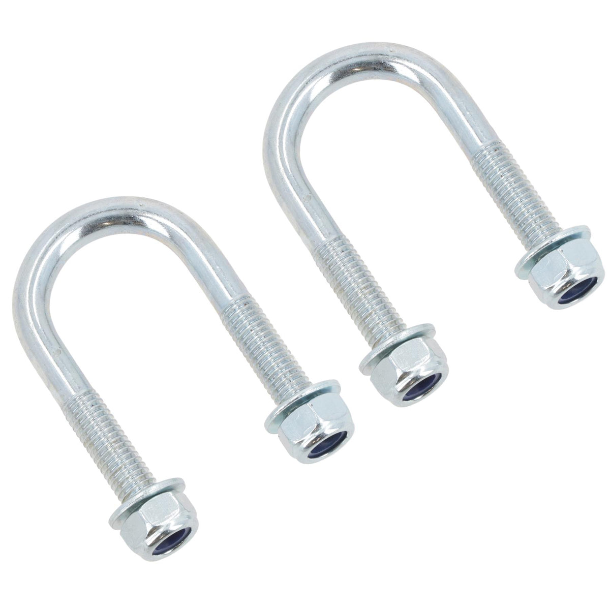 M8 Round Bend U Bolt 27mm x 53mm Width x Length Pipe Clamp Fixing