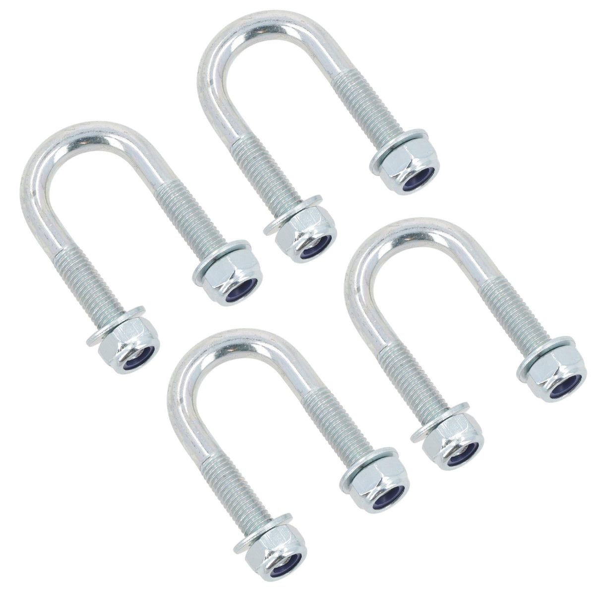 M8 Round Bend U Bolt 21mm x 50mm Width x Length Pipe Clamp Fixing