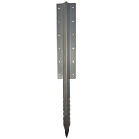 Garden Triple Sleeper Straight Support Spike Stake Stainless Steel 930mm