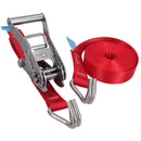 Sangle à cliquet en acier inoxydable pour remorque de bateau 3,7 m 25 mm Crochet à griffe de qualité marine