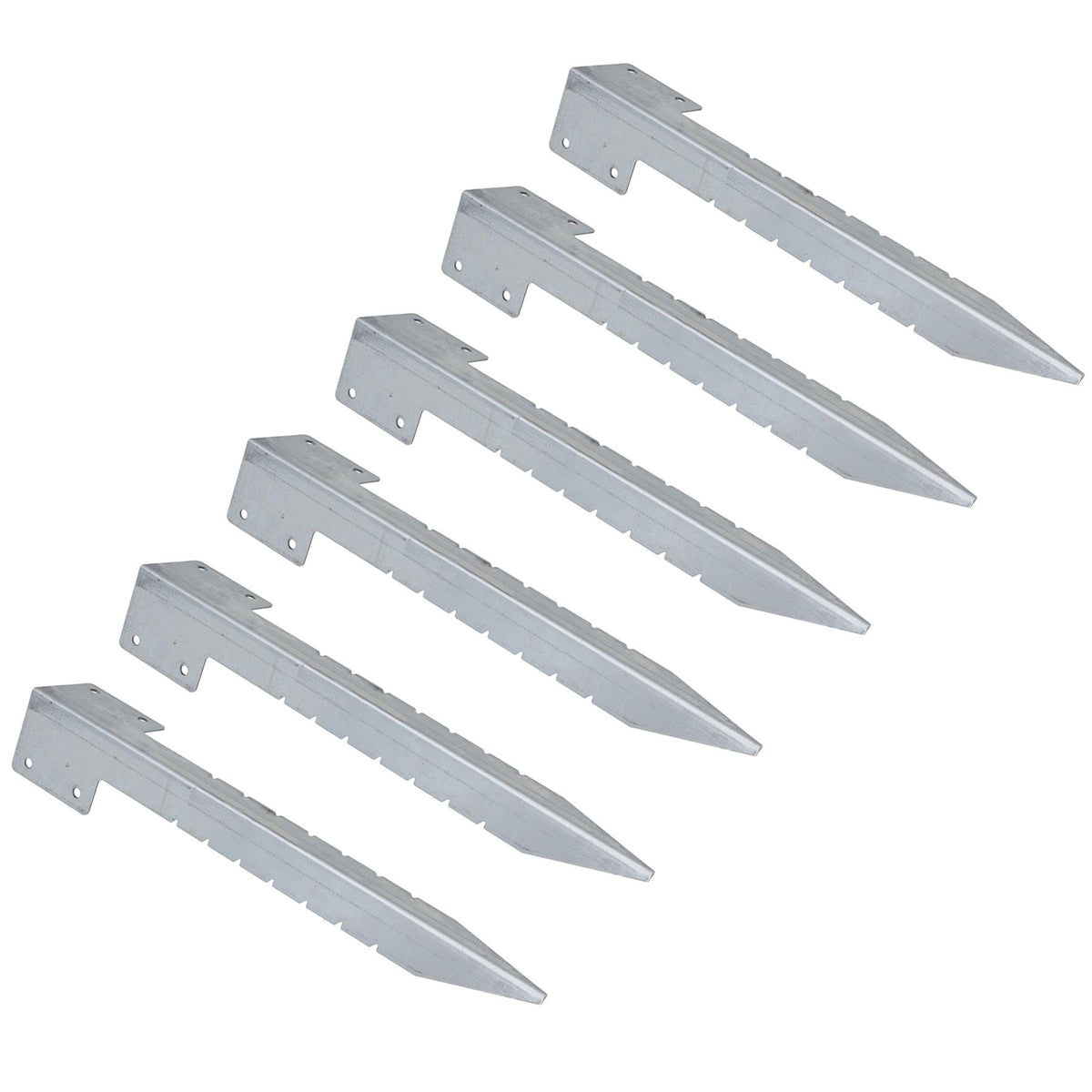 Garden Sleeper Single Corner Support Galvanised Stake Spike 440mm Long