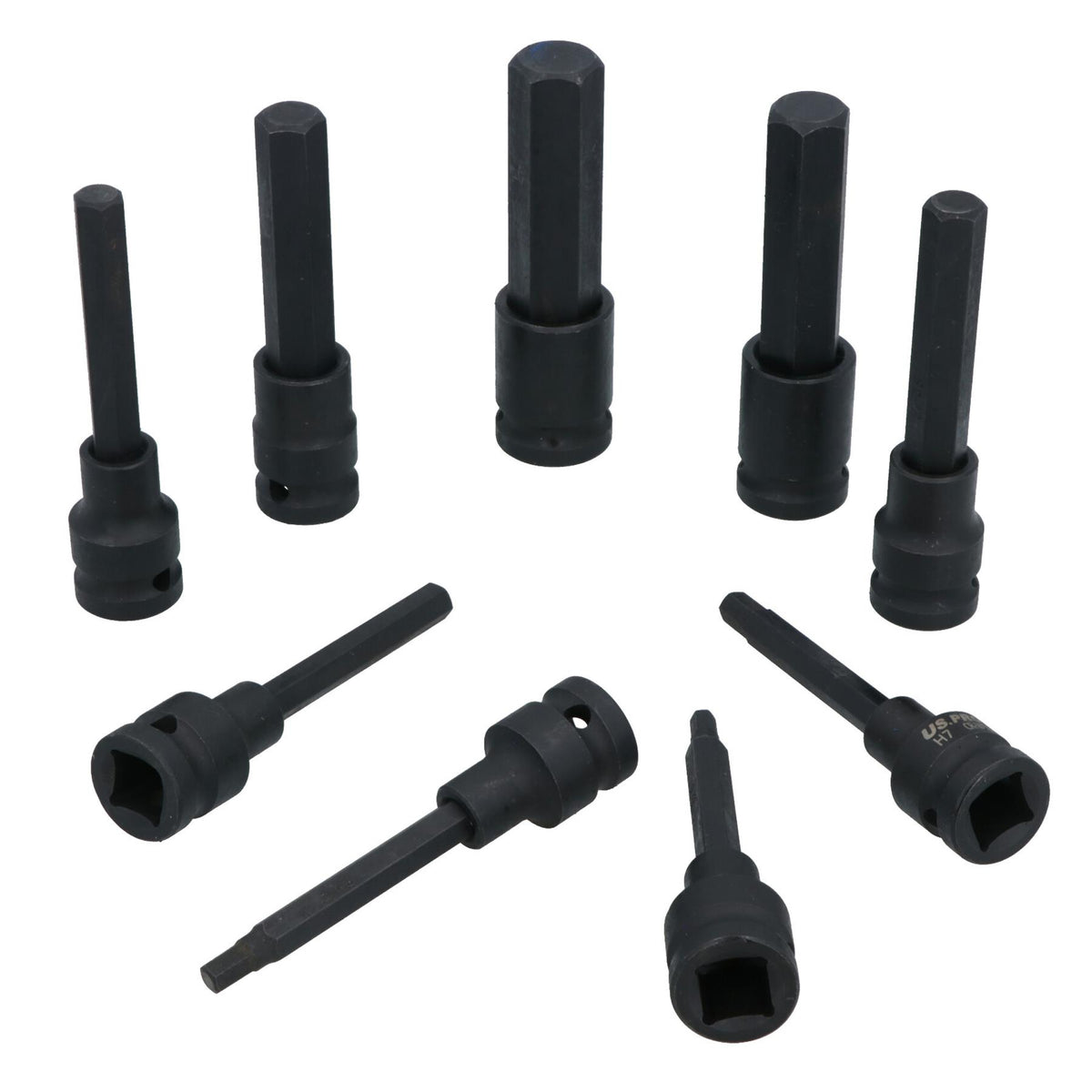 Metric Deep Impact Allen Hex Key Sockets 1/2in Drive 5 – 19mm 9pc 100mm