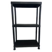 Heavy Duty 3 Tier Plastic Shelving Shelf Unit Home Office Storage 91 x 61 x 30cm