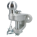 3.5 Ton Tow Bar Towing Ball And Pin Eye Coupling 50mm Ball 25mm Pin Silver