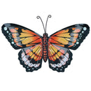 Medium Metal Orange Butterfly Wall Art Garden/Home Ornament 21.5 X 33.5CM