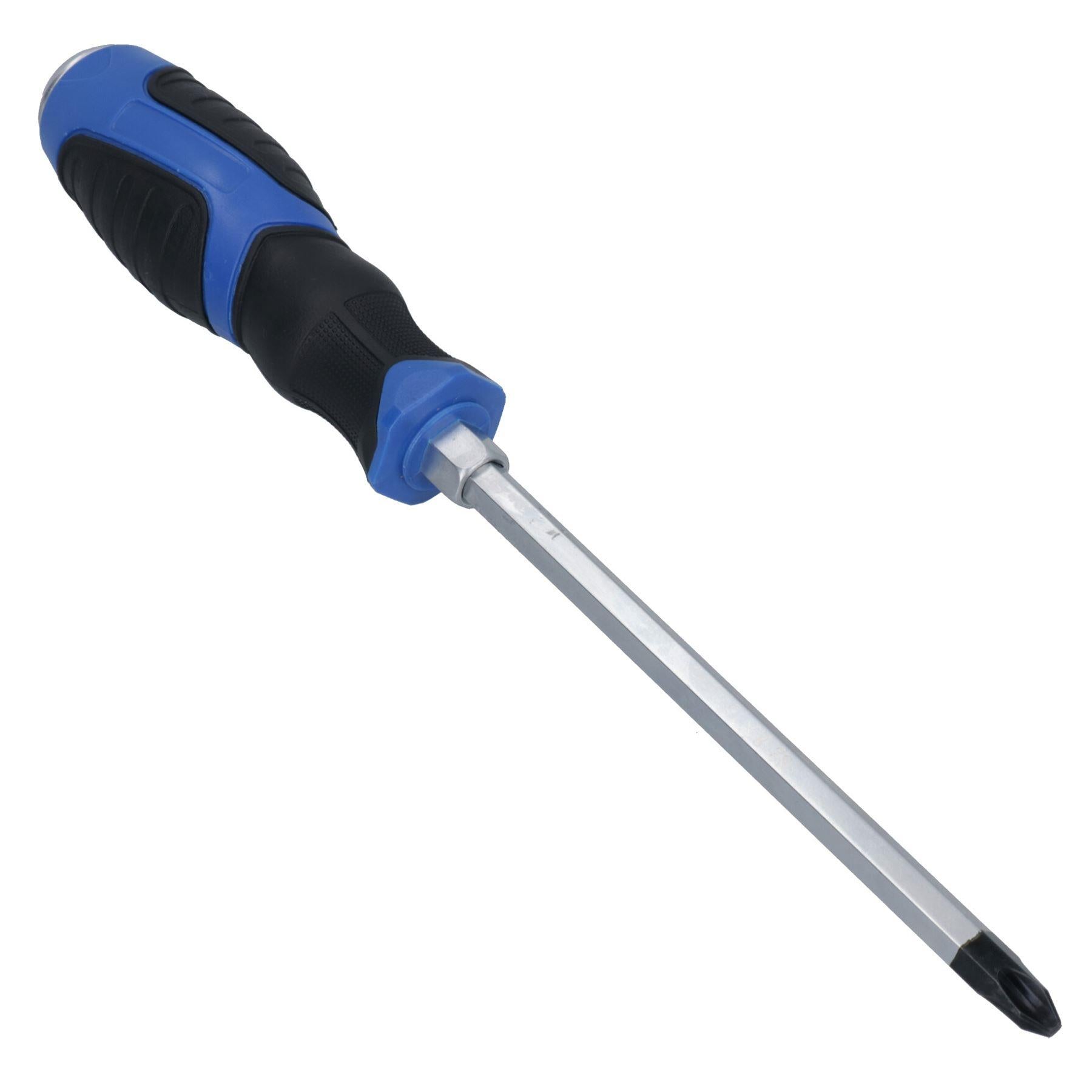 Phillips Premium Screwdriver Magnetic Hardened Tip + Rubber Grip PH0 – PH3