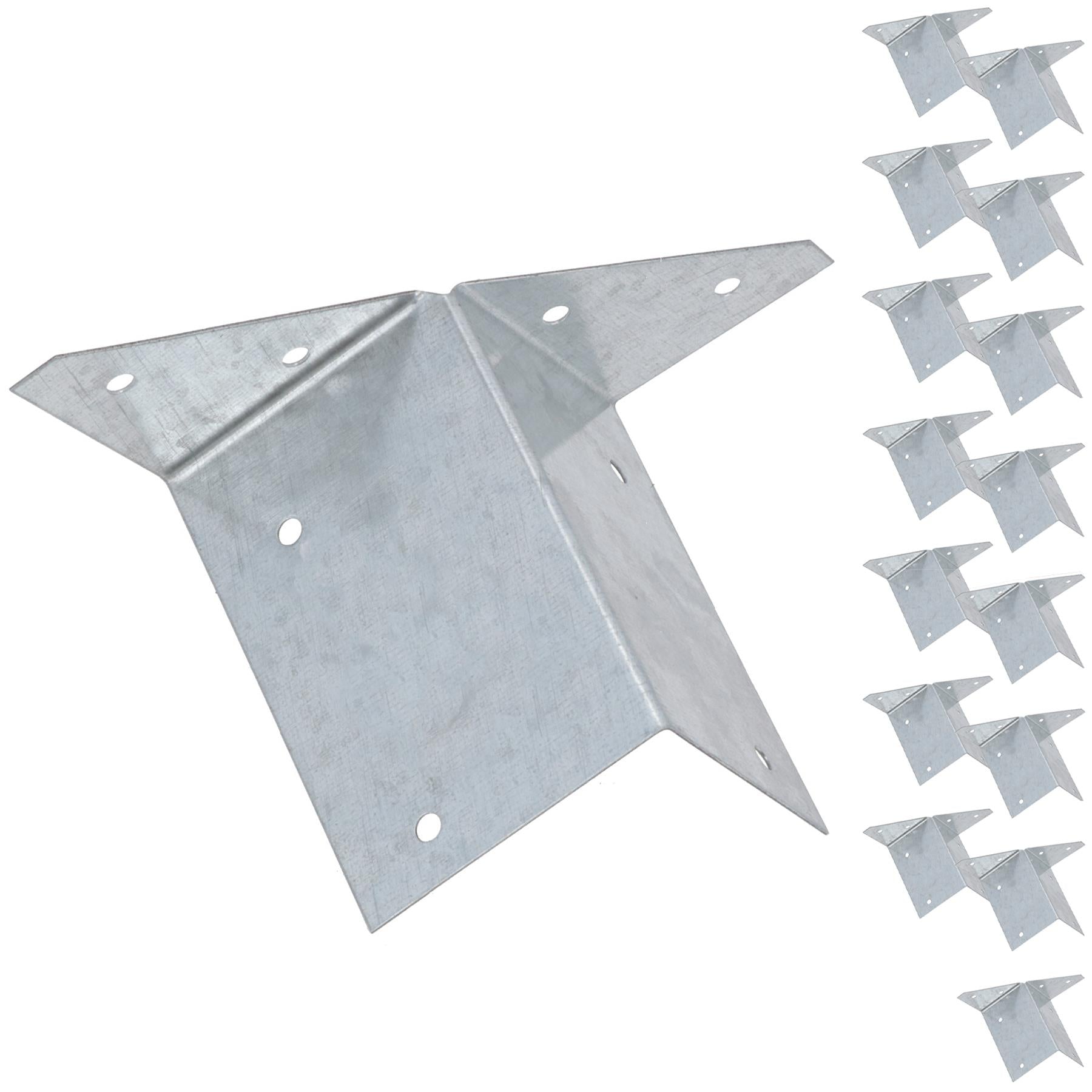 Arris Rail Bracket Fence Post Support Galvanised 100mm, 225mm or 300mm