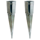 Fence Post Holder Support Drive In Spike Galvanised 100 x 100 x 750mm