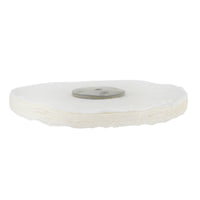 White Close Stitched Metal Polishing Buffing Mop 10" x 0.5" 1 section 2nd Stage