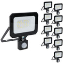 30 Watt LED Mini Floodlight With Sensor Lighting 2400 Lumens IP65 + Bracket