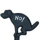 No Dog Fouling Poo Warning Sign Plaque Stake Cast Iron Garden Yard Lawn