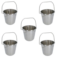 12L Stainless Steel Metal Bucket Pail Water Carrier Greenhouse Garden Plant BBQ
