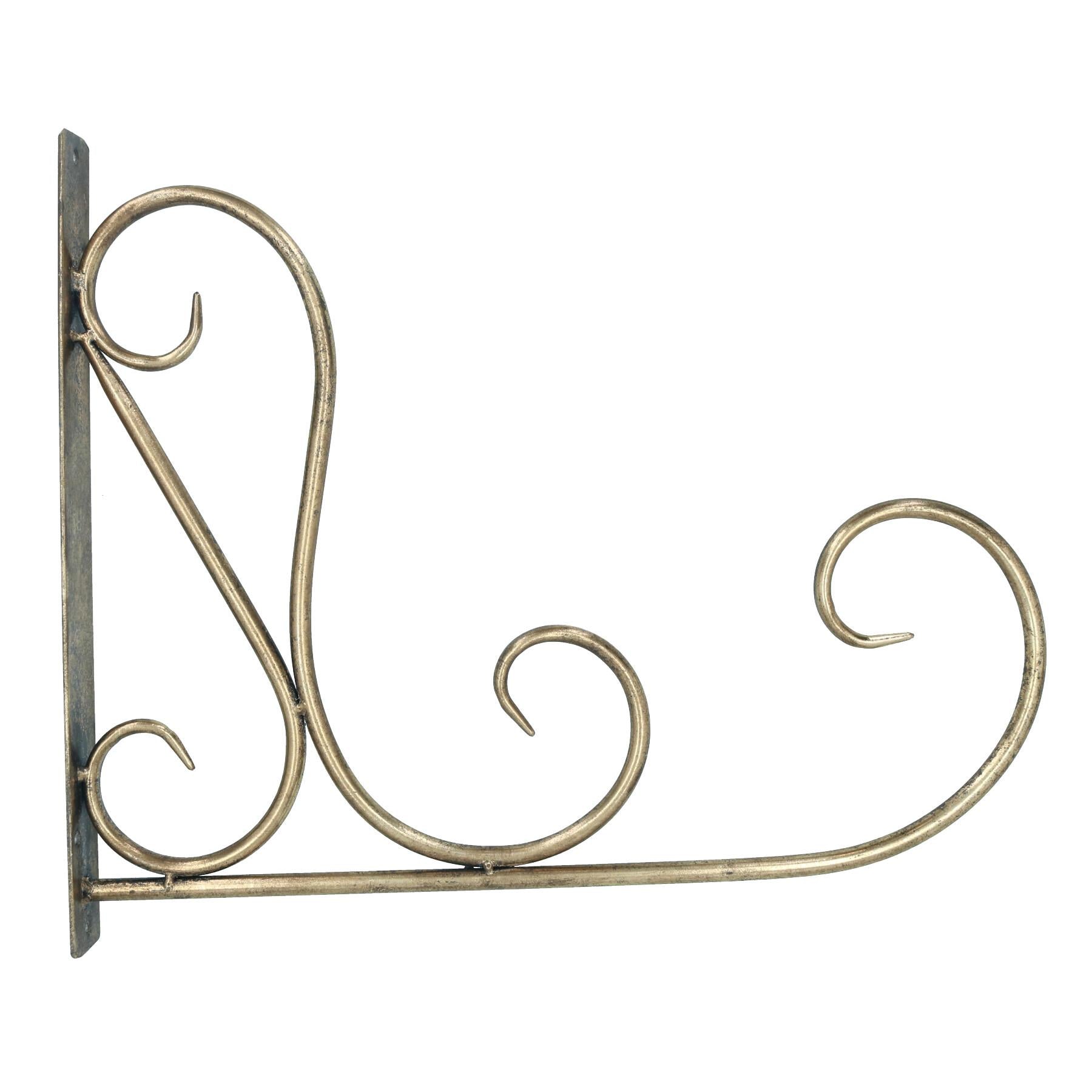 Scroll Basket Flower Hook / Hanger Bracket Metal Door Wall House Garden Yard