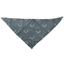 Festive Grey Smart Antler Hygge High Quality Bandanna For Dogs - One Size