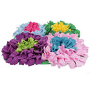 Multi Flower Dog Fluffle Treat Finder Rummaging Mat Interactive Dog Puzzle Toy