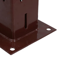 Easy Grip Fence Post Bolt Down Shoe Holder Support Clamp 75mm x 75mm
