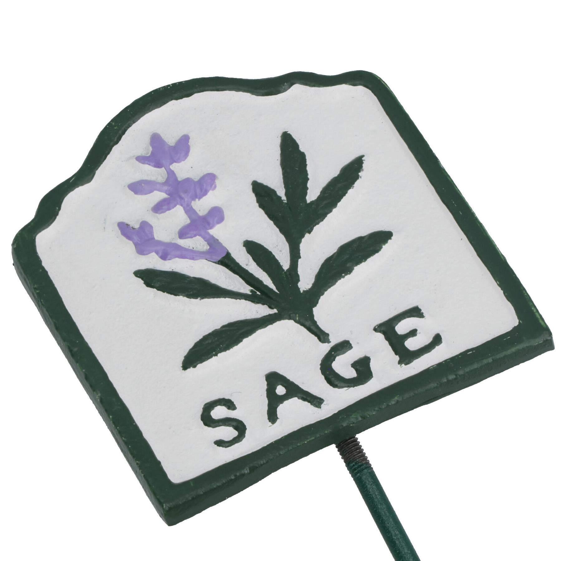 Herb Signs Markers Labels Cast Iron Plant Plaque Garden Yard Allotment