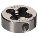1/8" - 1/2" BSW Tap & Die Whitworth Tungsten Steel Taper Tap & 25mm Die