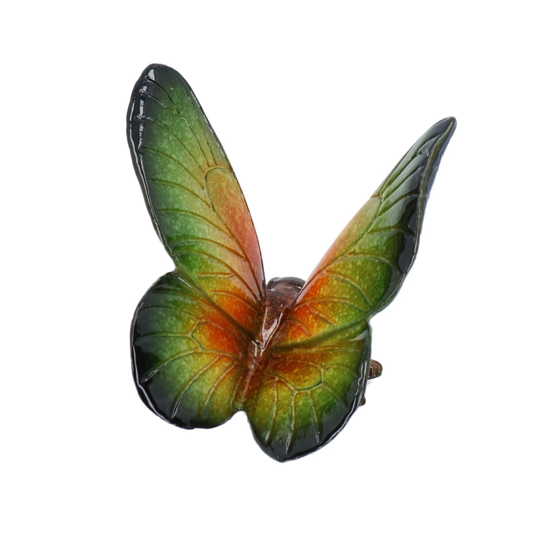 Green Butterfly Resin Wall Mount Shed Sculpture Statue Ornament House Garden