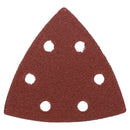 200 Hook Loop Delta Sanding Abrasive Discs Pads 93mm Triangle 80 Grit Medium