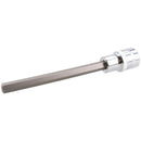 8mm Hex Allen Key Long Bit Internal Socket Metric 1/2" Drive 140mm Length Cr-V
