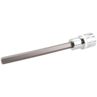 8mm Hex Allen Key Long Bit Internal Socket Metric 1/2" Drive 140mm Length Cr-V