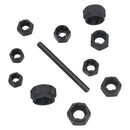 10pc Nut Style Bolt Twist Socket / Wheel Lock Nut Remover / Extractor Set AT027
