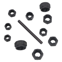 10pc Nut Style Bolt Twist Socket / Wheel Lock Nut Remover / Extractor Set AT027