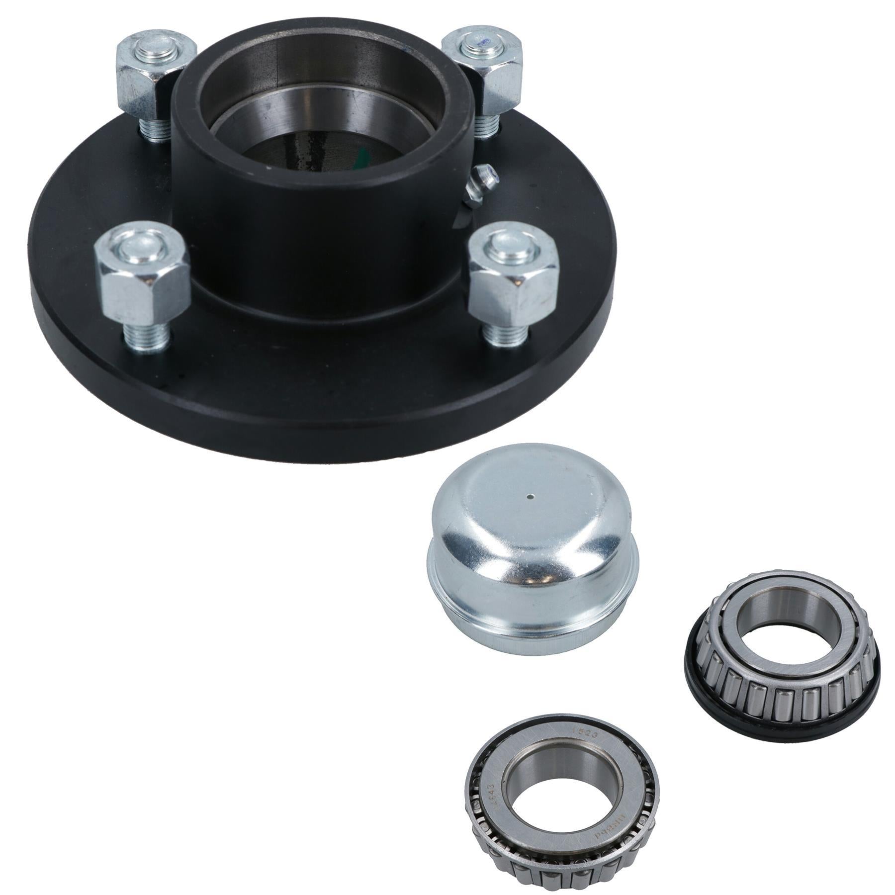 750kg Galvanised Trailer Suspension Units & 10" Wheels & Tyres Kit 4" PCD Hubs