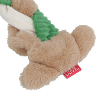 Cadeau de Noël pour chien, lapin tressé, peluche extra longue qui couine, jouet de jeu, cadeau de Noël
