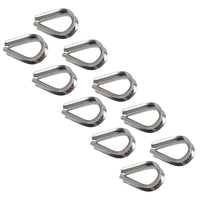 Rope Splice Thimble for 5mm Rope & Wire Spliced Boat Thimbles 316 Marine A4