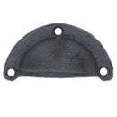 Furniture Door Pull Handle Cast Iron Cupboard Drawer Chest Shell Cup Clam