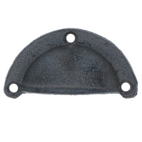 Furniture Door Pull Handle Cast Iron Cupboard Drawer Chest Shell Cup Clam