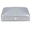 Metal Fence Post Caps for Fence Posts 100mm x 100mm Protector Cover Silver