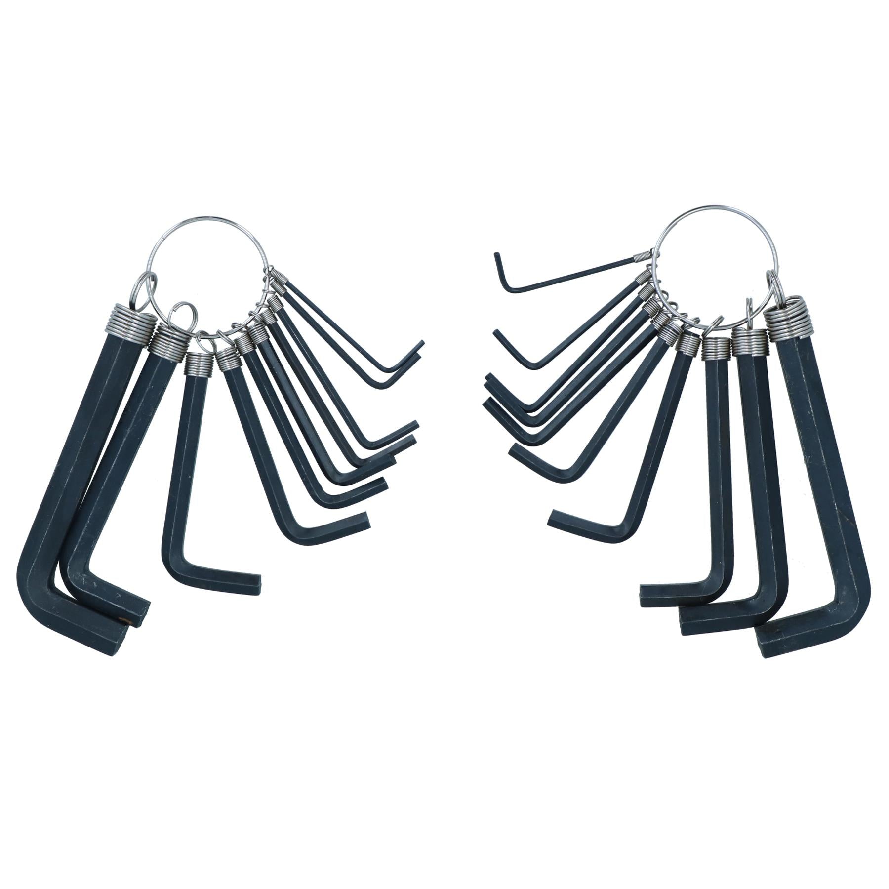 20pc Metric & Imperial AF Allen Key Hex Key Allan Wrench Keys On Ring